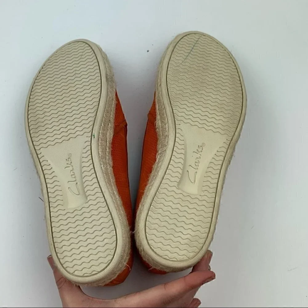 Clarks Collection flats 7.5 38 suede Espadrilles